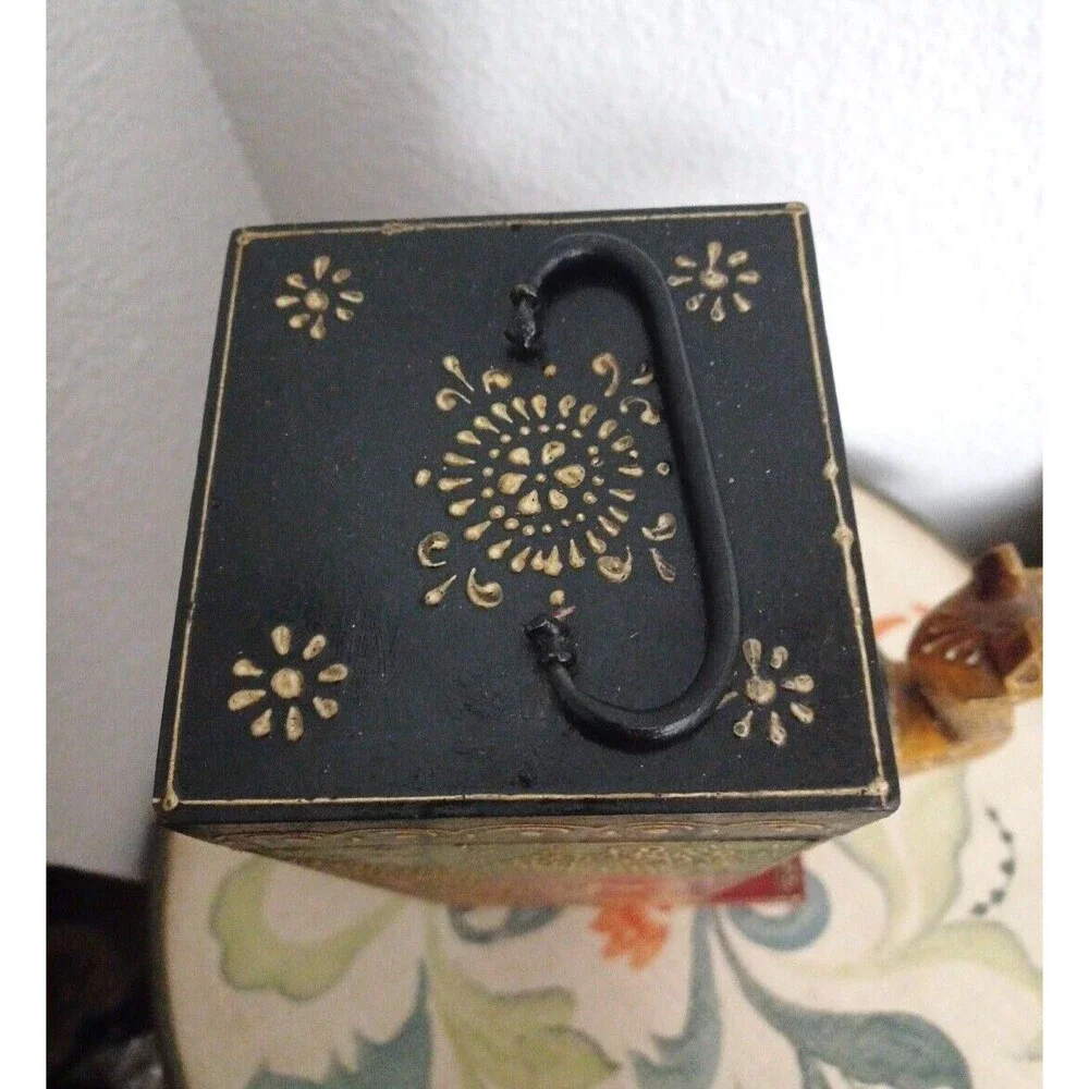 Camel handmade and painted wooden wine bottle holder CIRCA 1980s
